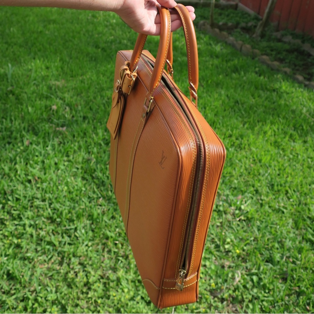 Vintage Louis Vuitton Porte Document Voyage Briefcase |Epi Leather LV Laptop Bag - Picture 4 of 13